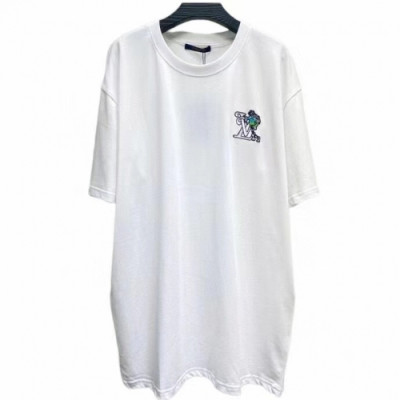 [매장판]Louis vuitton 2021 Mm/Wm Logo Short Sleeved Tshirts - 루이비통 2021 남/녀 로고 반팔티 Lou02757x.Size(m - 2xl).화이트