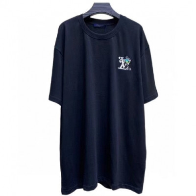 [매장판]Louis vuitton 2021 Mm/Wm Logo Short Sleeved Tshirts - 루이비통 2021 남/녀 로고 반팔티 Lou02758x.Size(m - 2xl).블랙