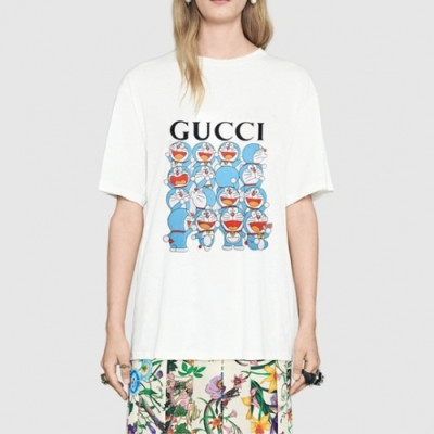 [매장판]Gucci 2021 Mm/Wm Logo Short Sleeved Tshirts - 구찌 2021 남/녀 로고 반팔티 Guc03608x.Size(xs - l).화이트