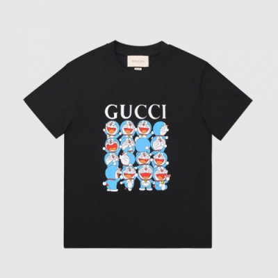 [매장판]Gucci 2021 Mm/Wm Logo Short Sleeved Tshirts - 구찌 2021 남/녀 로고 반팔티 Guc03627x.Size(xs - l).블랙