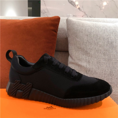 Hermes 2021 Men's Fabric Sneakers - 에르메스 2021 남성용 패브릭 스니커즈,Size(240-270),HERS0423,블랙