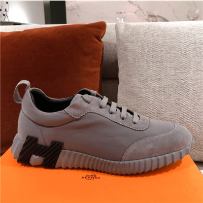 Hermes 2021 Men's Fabric Sneakers - 에르메스 2021 남성용 패브릭 스니커즈,Size(240-270),HERS0424,그레이