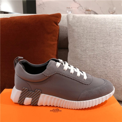 Hermes 2021 Men's Fabric Sneakers - 에르메스 2021 남성용 패브릭 스니커즈,Size(240-270),HERS0426,그레이