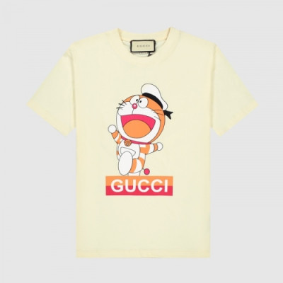 [매장판]Gucci 2021 Mm/Wm Logo Short Sleeved Tshirts - 구찌 2021 남/녀 로고 반팔티 Guc03613x.Size(xs - l).아이보리