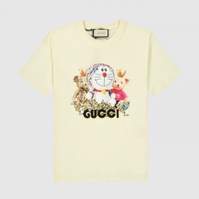 [매장판]Gucci 2021 Mm/Wm Logo Short Sleeved Tshirts - 구찌 2021 남/녀 로고 반팔티 Guc03614x.Size(xs - l).아이보리