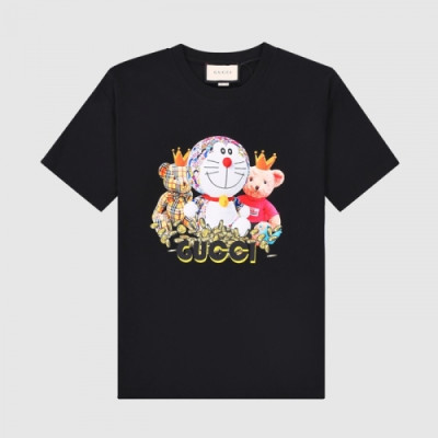 [매장판]Gucci 2021 Mm/Wm Logo Short Sleeved Tshirts - 구찌 2021 남/녀 로고 반팔티 Guc03615x.Size(xs - l).블랙