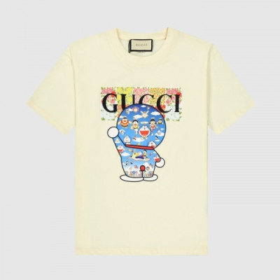 [매장판]Gucci 2021 Mm/Wm Logo Short Sleeved Tshirts - 구찌 2021 남/녀 로고 반팔티 Guc03616x.Size(xs - l).아이보리