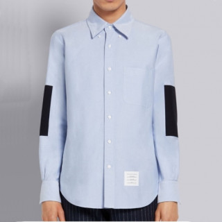 [톰브라운]Thom Browne 2021 Mens Strap Cotton Tshirts - 톰브라운 2021 남성 스트랩 코튼 셔츠 Thom01259x.Size(0 - 4).블루