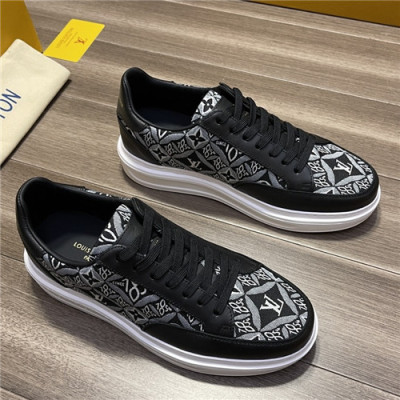 Louis Vuitton 2021 Men's Leathet Sneakers,LOUS1966 - 루이비통 2021 남성용 레더 스니커즈,Size(240-270),블랙