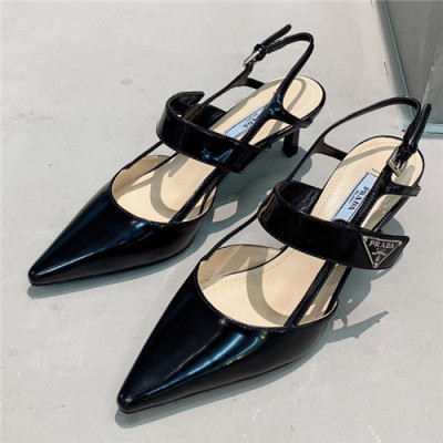 [매력만점❤]Prada 2021 Women's Leather High Heel Sandal,RAS0752 - 프라다 2021 여성용 레더 하이힐 샌들,Size(225-250),블랙