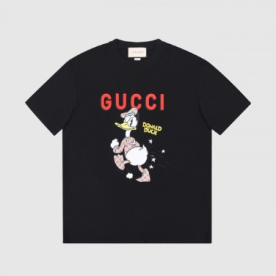 Gucci  Mm/Wm Logo Short Sleeved Tshirts Black - 구찌 2021 남/녀 로고 반팔티 Guc03630x Size(xs - l) 블랙