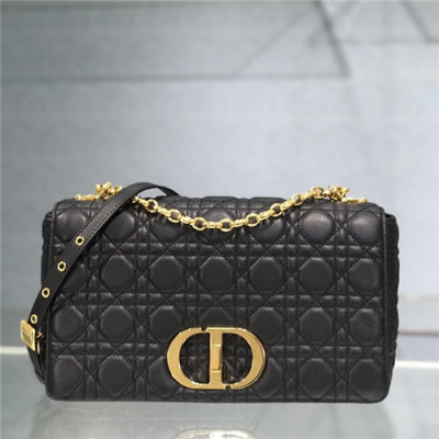 [수지 백]Dior 2021 Large Caro Bag,Cross Bag,28cm,DIOB0646 - 디올 2021 라지 카로백/크로스백,28cm,블랙