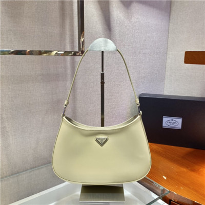 [매력터지는]Prada 2021 Women's Leather Hobo Bag,26.5cm,1BC499,PRAB0374 - 프라다 2021 여성용 레더 호보백,26.5cm,옐로우