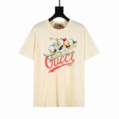 Gucci  Mm/Wm Logo Short Sleeved Tshirts Ivory - 구찌 2021 남/녀 로고 반팔티 Guc03650x Size(xs - l) 아이보리
