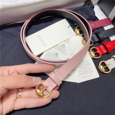 Gucci  2021 Women's Leather Belt,2.0cm,GUBT0148 - 구찌 2021 여성용 레더 벨트,2.0cm,핑크