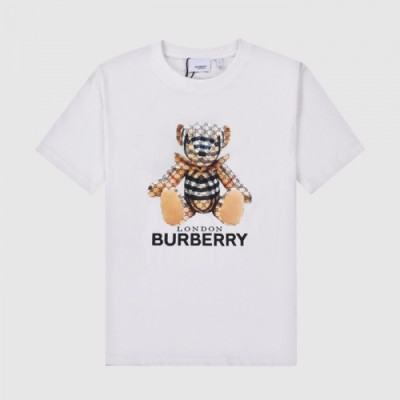 Burberry  Mm/Wm Logo Cotton Short Sleeved Tshirts White - 버버리 2021 남/녀 로고 코튼 반팔티 Bur03854x Size(xs - l) 화이트