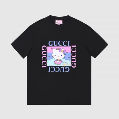 Gucci  Mm/Wm Logo Short Sleeved Tshirts Black - 구찌 2021 남/녀 로고 반팔티 Guc03661x Size(s - l) 블랙