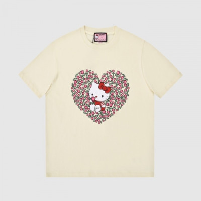 [기획상품]Gucci  Mm/Wm Logo Short Sleeved Tshirts Ivory - 구찌 2021 남/녀 로고 반팔티 Guc03664x Size(s - l) 아이보리