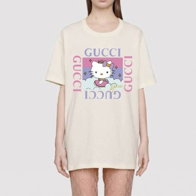 [기획상품]Gucci  Mm/Wm Logo Short Sleeved Tshirts Ivory - 구찌 2021 남/녀 로고 반팔티 Guc03666x Size(s - l) 아이보리