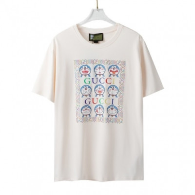 Gucci  Mm/Wm Logo Short Sleeved Tshirts Ivory - 구찌 2021 남/녀 로고 반팔티 Guc03670x Size(xs - l) 아이보리