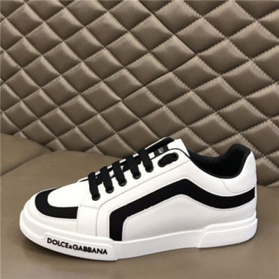 Dolce&Gabbana 2021 Men's Leatehr Sneakers,DGS0262 - 돌체앤가바나 2021 남성용 레더 스니커즈,Size(240-270),화이트
