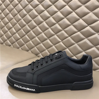 Dolce&Gabbana 2021 Men's Leatehr Sneakers,DGS0263 - 돌체앤가바나 2021 남성용 레더 스니커즈,Size(240-270),블랙
