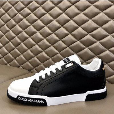 Dolce&Gabbana 2021 Men's Leatehr Sneakers,DGS0265 - 돌체앤가바나 2021 남성용 레더 스니커즈,Size(240-270),블랙