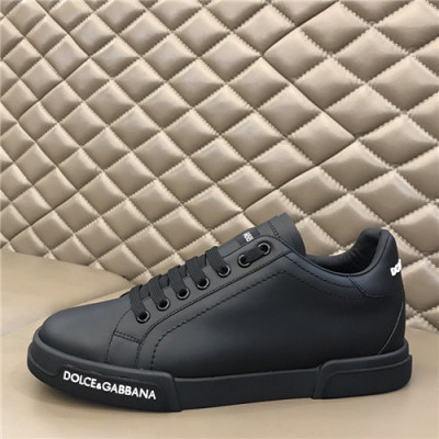 Dolce&Gabbana 2021 Men's Leatehr Sneakers,DGS0267 - 돌체앤가바나 2021 남성용 레더 스니커즈,Size(240-270),블랙