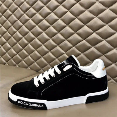 Dolce&Gabbana 2021 Men's Leatehr Sneakers,DGS0268 - 돌체앤가바나 2021 남성용 레더 스니커즈,Size(240-270),블랙