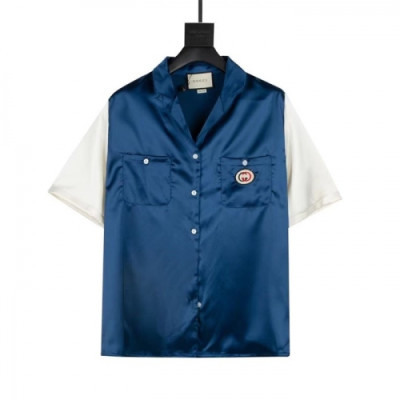 Gucci  Mm/Wm Logo Short Sleeved Tshirts Blue - 구찌 2021 남/녀 로고 반팔티 Guc03673x Size(xs - l) 블루