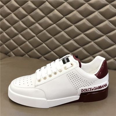 Dolce&Gabbana 2021 Men's Leatehr Sneakers,DGS0282 - 돌체앤가바나 2021 남성용 레더 스니커즈,Size(240-270),화이트