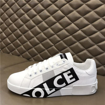 Dolce&Gabbana 2021 Men's Leatehr Sneakers,DGS0286 - 돌체앤가바나 2021 남성용 레더 스니커즈,Size(240-270),화이트