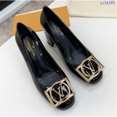 Louis Vuitton 2021 Women's Leather High Heel,LOUS1980 - 루이비통 2021 여성용 레더 하이힐,Size(225-250),블랙