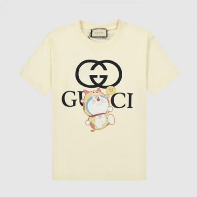 Gucci  Mm/Wm Logo Short Sleeved Tshirts Ivory - 구찌 2021 남/녀 로고 반팔티 Guc03688x Size(xs - l) 아이보리