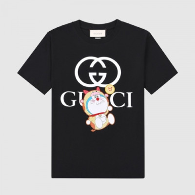 Gucci  Mm/Wm Logo Short Sleeved Tshirts Black - 구찌 2021 남/녀 로고 반팔티 Guc03689x Size(xs - l) 블랙