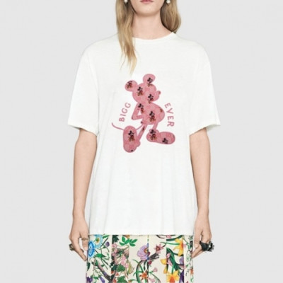 Gucci  Mm/Wm Logo Short Sleeved Tshirts White - 구찌 2021 남/녀 로고 반팔티 Guc03690x Size(xs - l) 화이트