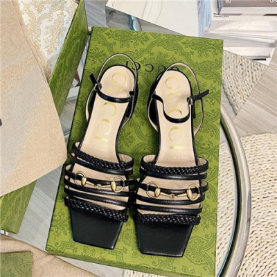 Gucci 2021 Women's Leather Sandal,GUCS1454 - 구찌 2021 여성용 레더 샌들,Size(225-250),블랙