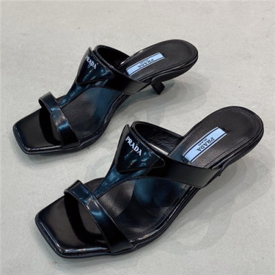Prada 2021 Women's High Heel Sandal,PRAS0765 - 프라다 2021 여성용 샌들,Size(225-250),블랙