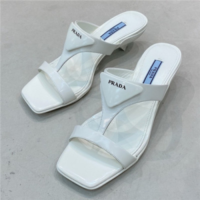 Prada 2021 Women's High Heel Sandal,PRAS0766 - 프라다 2021 여성용 샌들,Size(225-250),화이트