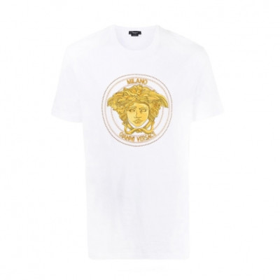 Versace  Mens Logo Short Sleeved Tshirts Black - 베르사체 2021 남성 메두사 반팔티 Ver0827x Size(s - 3xl) 화이트