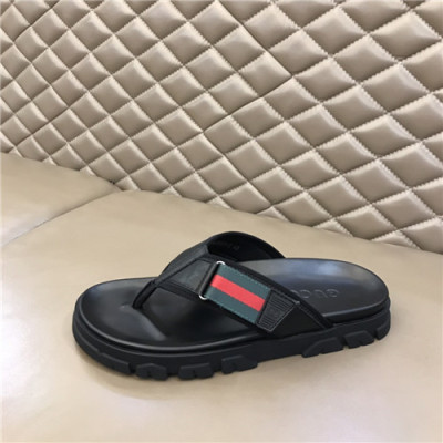 Gucci 2021 Men's Leather Sandal,GUCS1457 - 구찌 2021 남성용 레더 샌들,Size(240-270),블랙