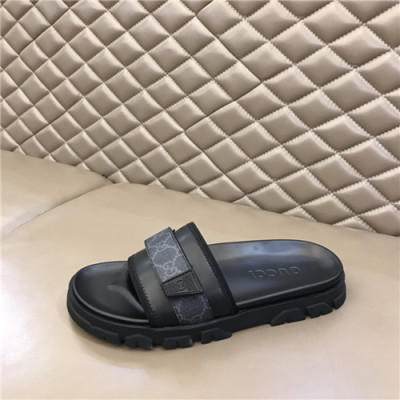 Gucci 2021 Men's Leather Sandal,GUCS1461 - 구찌 2021 남성용 레더 샌들,Size(240-270),블랙