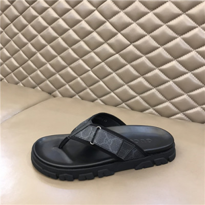 Gucci 2021 Men's Leather Sandal,GUCS1462 - 구찌 2021 남성용 레더 샌들,Size(240-270),블랙
