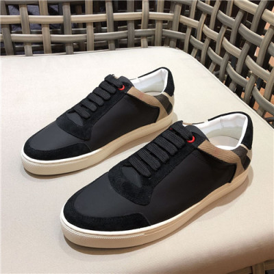 Burberry 2021 Men's Leather Sneakers,BURS0168 - 버버리 2021 남성용 레더 스니커즈,Size(240-270),블랙