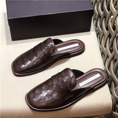 Bottega Veneta 2021 Men's Leather Mule,BVS0371 - 보테가베네타 2021 남성용 레더 뮬,Size(240-270),브라운