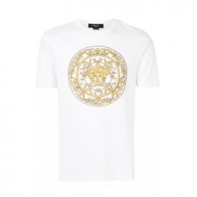 Versace  Mens Logo Short Sleeved Tshirts Black - 베르사체 2021 남성 메두사 반팔티 Ver0835x Size(s - 3xl) 화이트