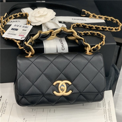 [샤넬]Chanel 2021 Women's Leather Shoulder Bag,19cm,CHAB1668 - 샤넬 2021 여성용 레더 숄더백,19cm,블랙