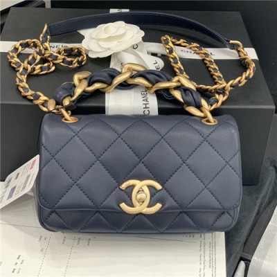 [샤넬]Chanel 2021 Women's Leather Shoulder Bag,19cm,CHAB1671 - 샤넬 2021 여성용 레더 숄더백,19cm,네이비