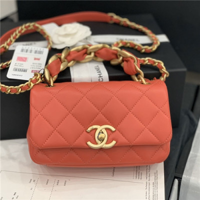 [샤넬]Chanel 2021 Women's Leather Shoulder Bag,19cm,CHAB1672 - 샤넬 2021 여성용 레더 숄더백,19cm,레드