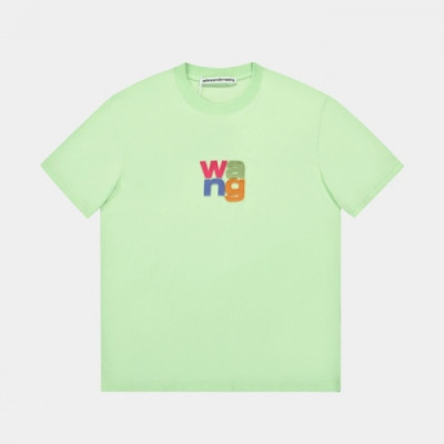 Alexsander Wang 2021 Mm/Wm Logo Short Sleeved Tshirts Mint - 알렉산더왕 2021 남/녀 로고 반팔티 Alw0153x Size(xs - l) 민트